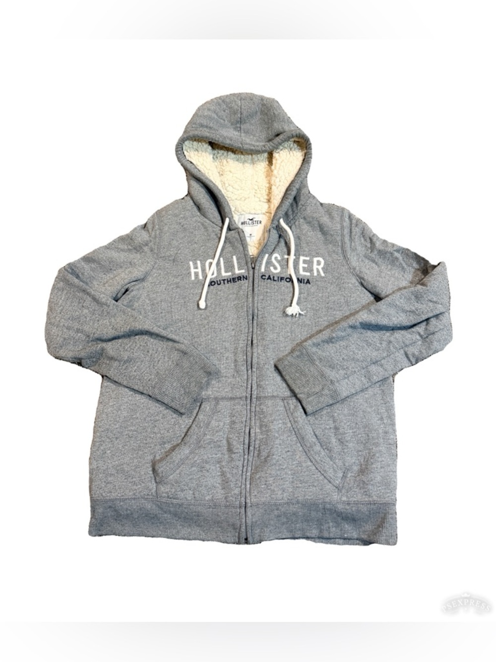 Hollister Y2K Men’s Sherpa Lined Zip Up Jacket